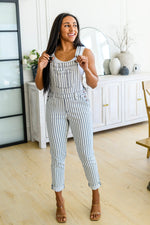 Railroad Stripe Overalls AVE30