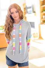 Rainbow Connection Striped Hoodie