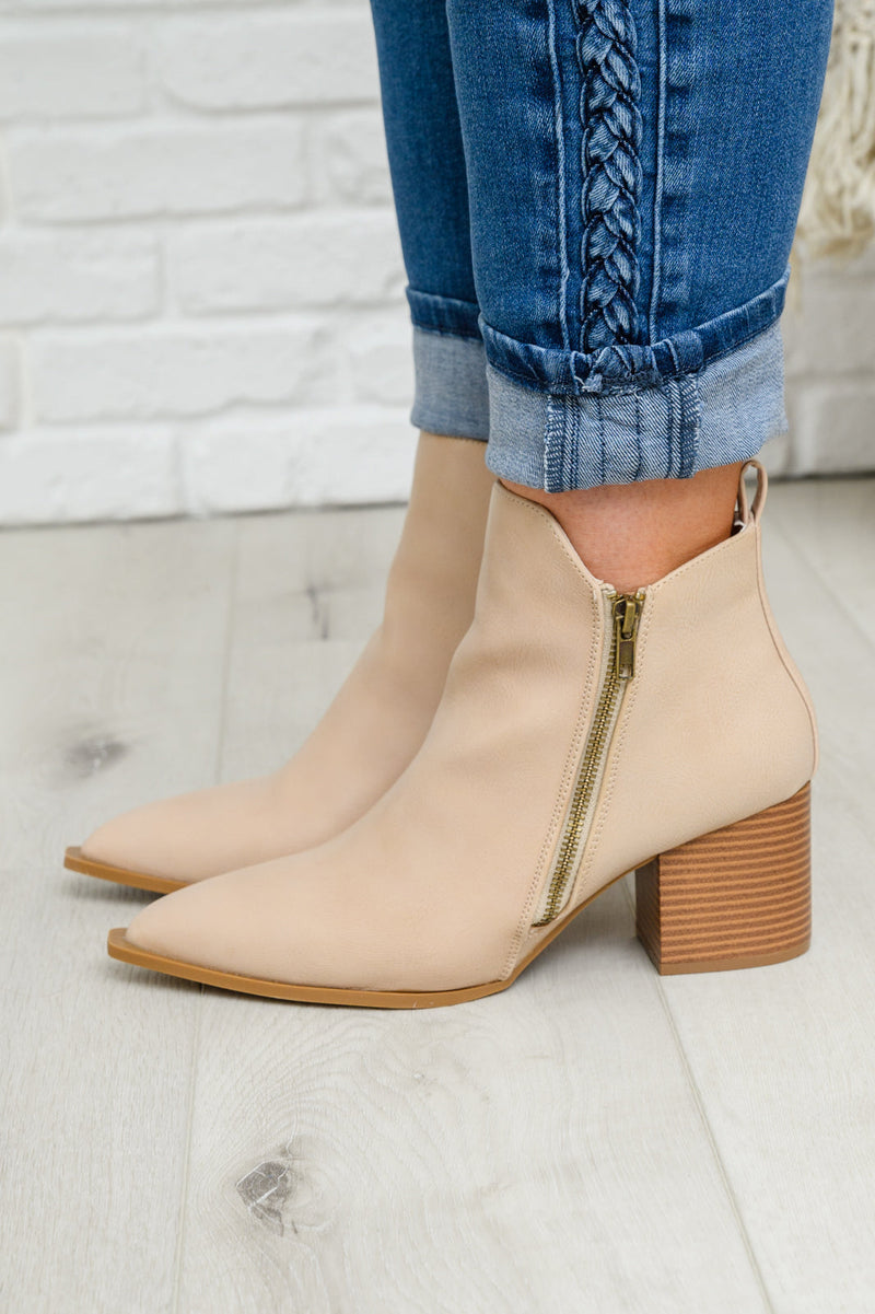 Ruby Ankle Boot In Beige