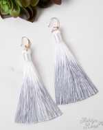 #E14 Light up for life tassel earrings