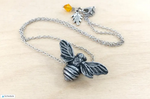 #J964 Big Bumble Bee Necklace