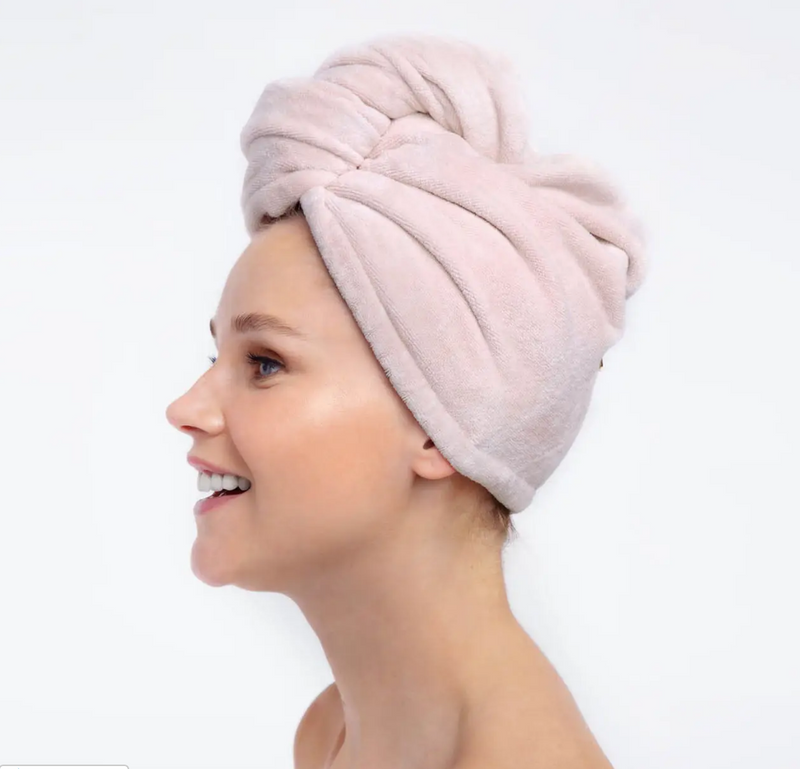 #K403 Darling Kitsch Microfiber Hair Towel (BLUSH)
