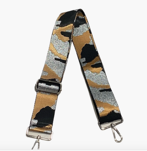 K542 Ahdorn Camo Bag Straps (SILVER Hardware)