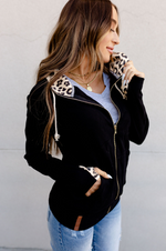 #K590 Ampersand Not A Cheetah Full Zip Sweatshirt