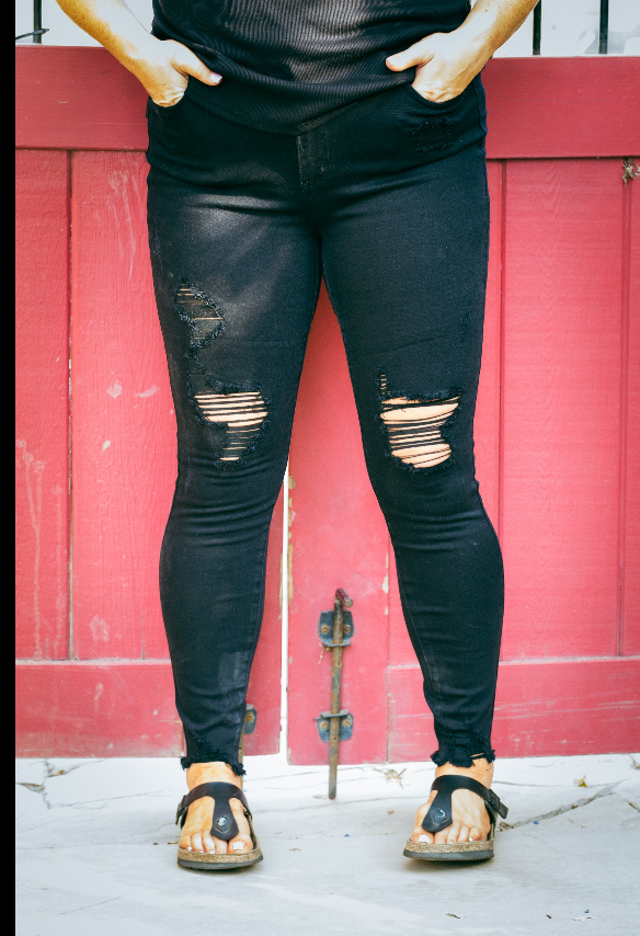 #K754 Look So Perfect Distressed Judy Blue Skinny Jeans