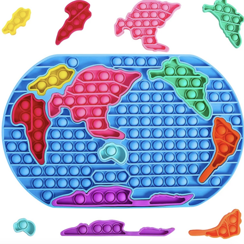 #L232 Pop It Map Of The World