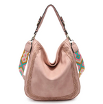 #N369 (NRS) Aris Whipstitch Hobo/Crossbody with Guitar Strap
