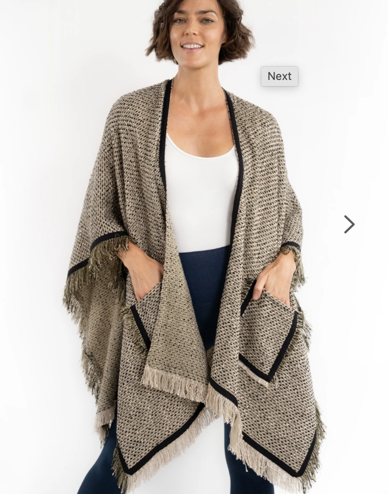 #N568 SHERLOCK TWEED PONCHO