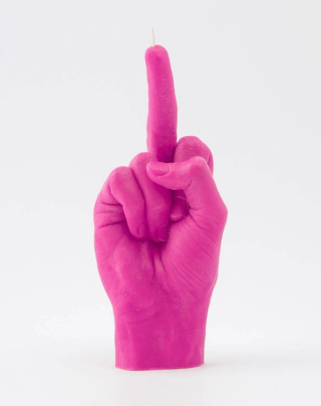 #N603 Candle Hand Gesture Candle "F*ck You"