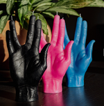 #N604 CandleHand Gesture Candle "LLAP"