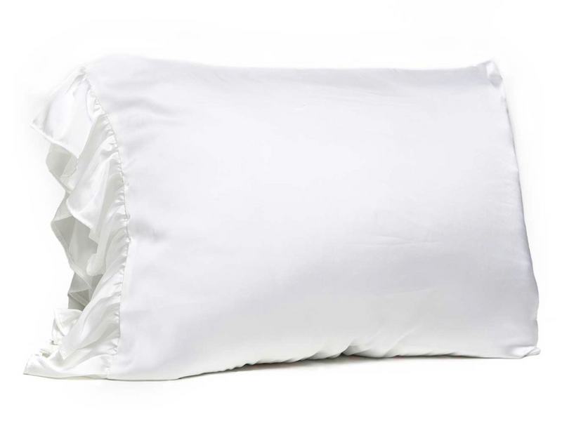 #N853 Ruffled Standard Silky Pillowcase