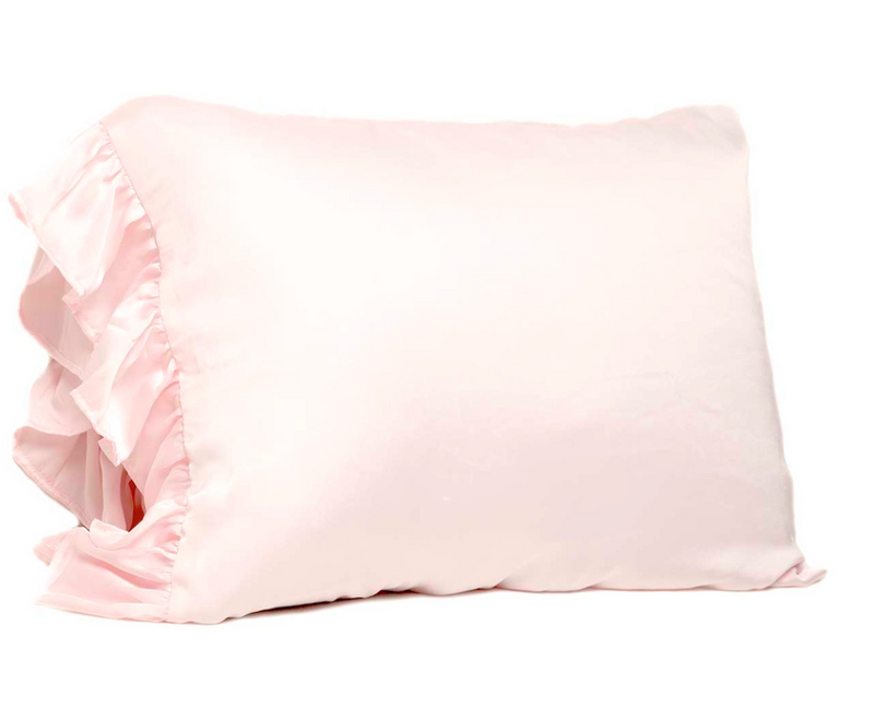 #N853 Ruffled Standard Silky Pillowcase