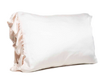 #N851 Ruffled King Silky Pillowcase
