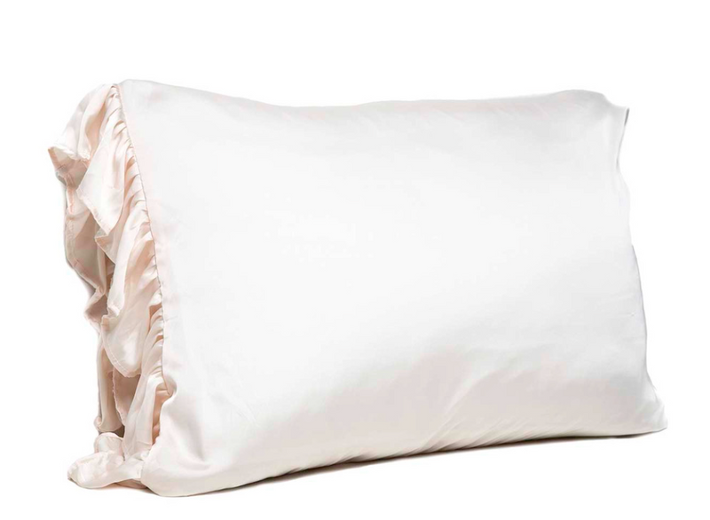 #N853 Ruffled Standard Silky Pillowcase