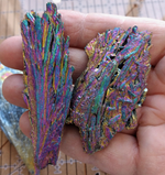 #P332 Titanium Aura Kyanite Clusters