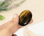 #P348 Palm Stone Tigers Eye | Crystal Palmstones