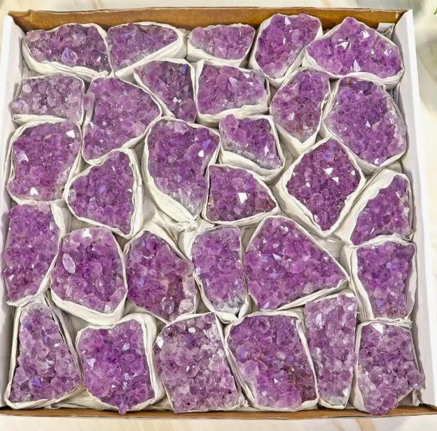 #P354 Amethyst Clusters Flat | Amethyst Cluster | Amethyst