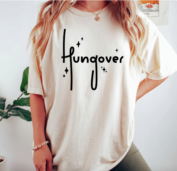 Hungover Graphic Shirt (Ivory) PREORDER