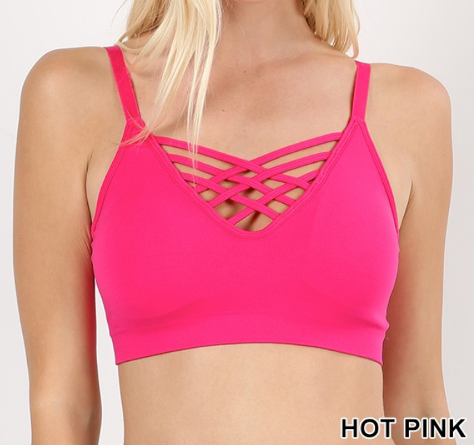 #613 Hot Pink Bralette