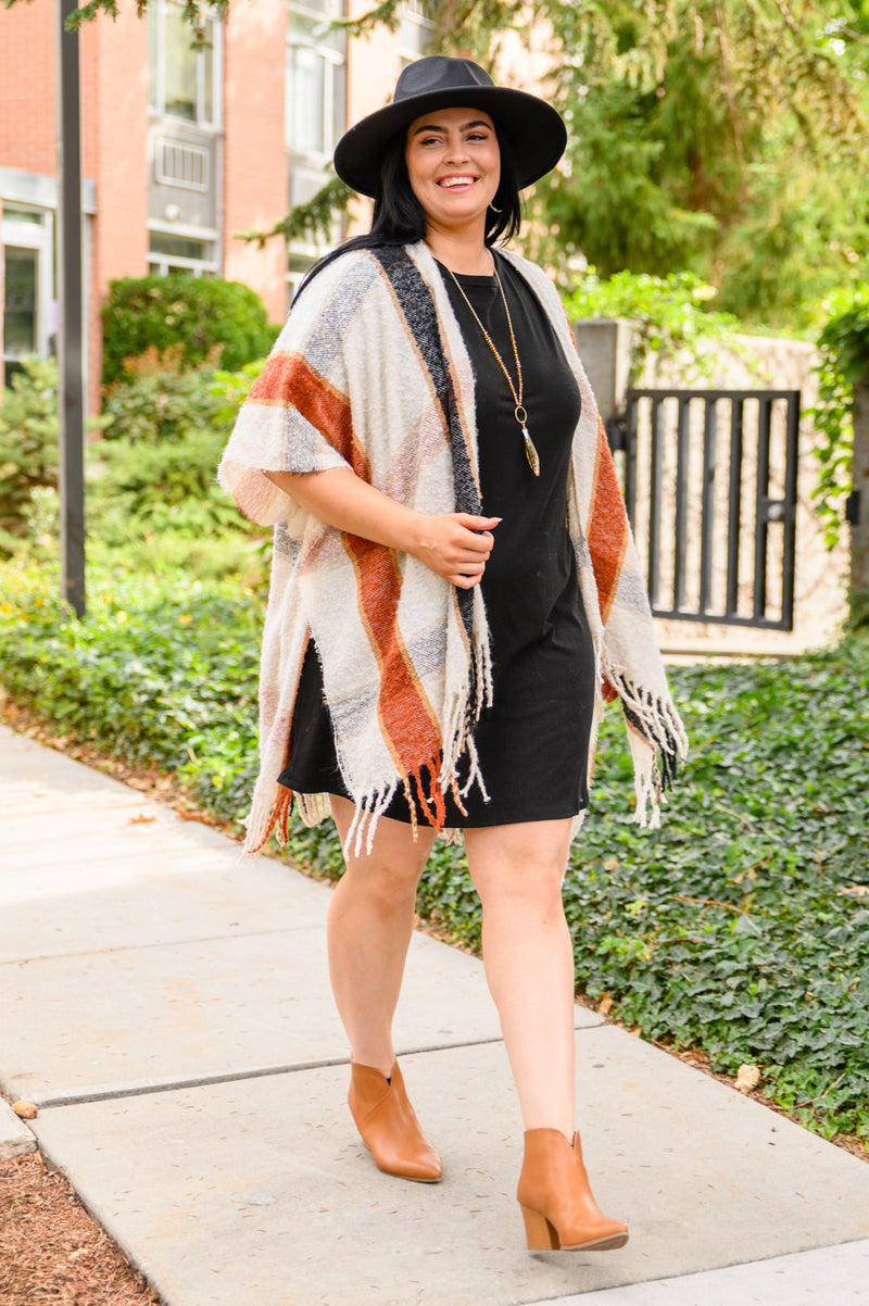 Seeking Serendipity Plaid Kimono