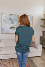 So Good Relaxed Fit Top in Dark Teal