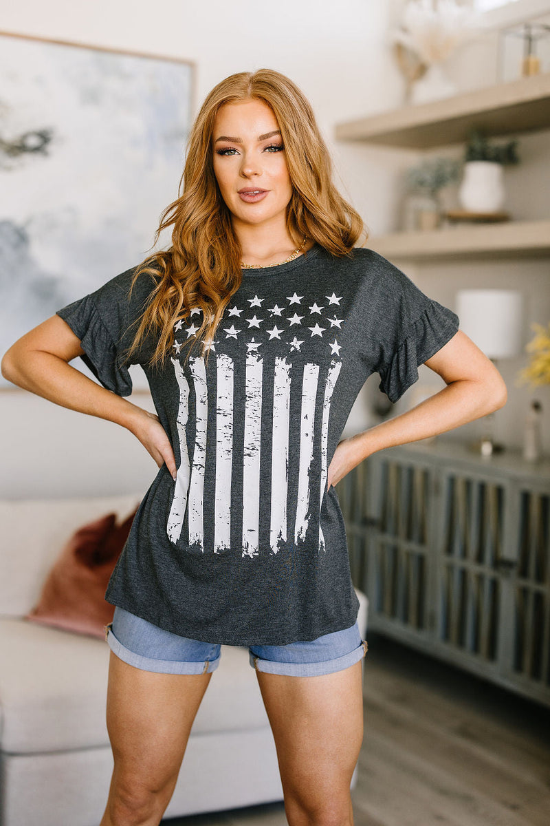 Stars and Stripes Graphic T-Shirt