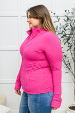 Staying Swift Activewear Jacket in Raspberry – Lavender Boutique