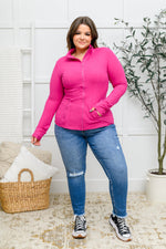 Staying Swift Activewear Jacket in Raspberry