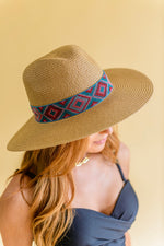 Sunny Rays Banded Accent Panama Hat