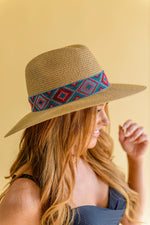 Sunny Rays Banded Accent Panama Hat