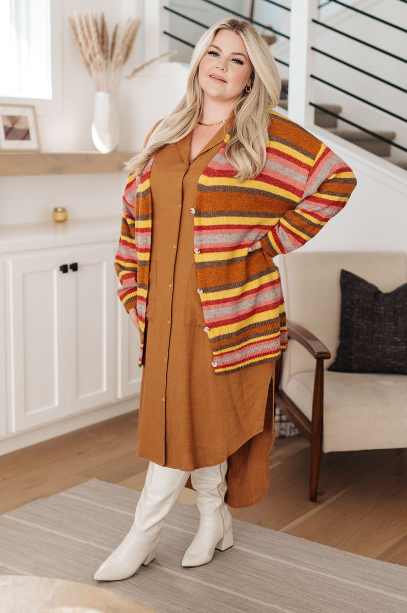 Henny Penny Striped Cardigan