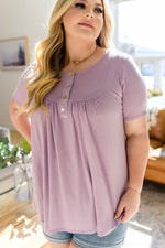 Sweet Symphony Button Detail Top AVE30