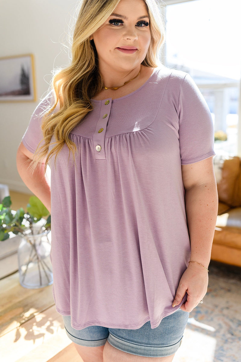 Sweet Symphony Button Detail Top AVE30