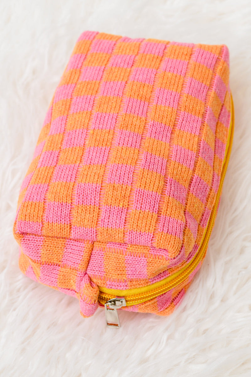 Sweetest Thing Pouch in Pink/Orange