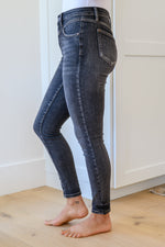 Tabitha Front Yoke Skinny Black Wash Jeans