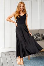 Timeless Tale Maxi Skirt in Black