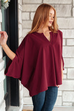 Universal Philosophy Blouse in Wine