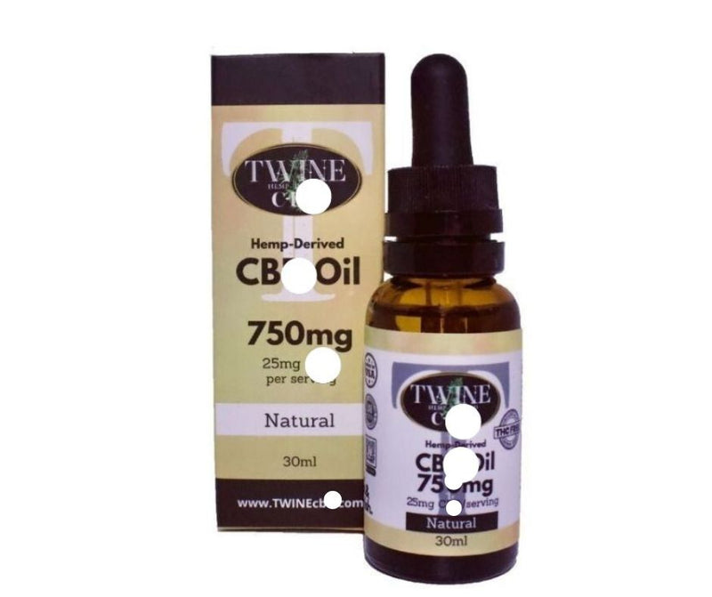 750mg Natural Oil 25mg/serving 30ml TWINE