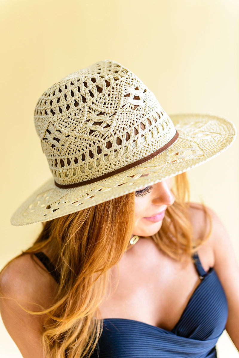 Vacation Days Open Weave Panama Hat