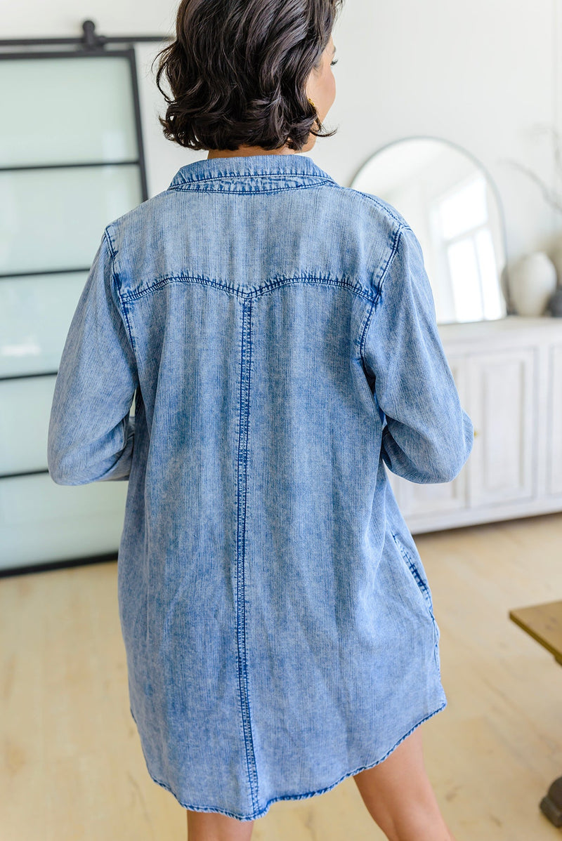 Westward Calling Chambray Button Up Shirt