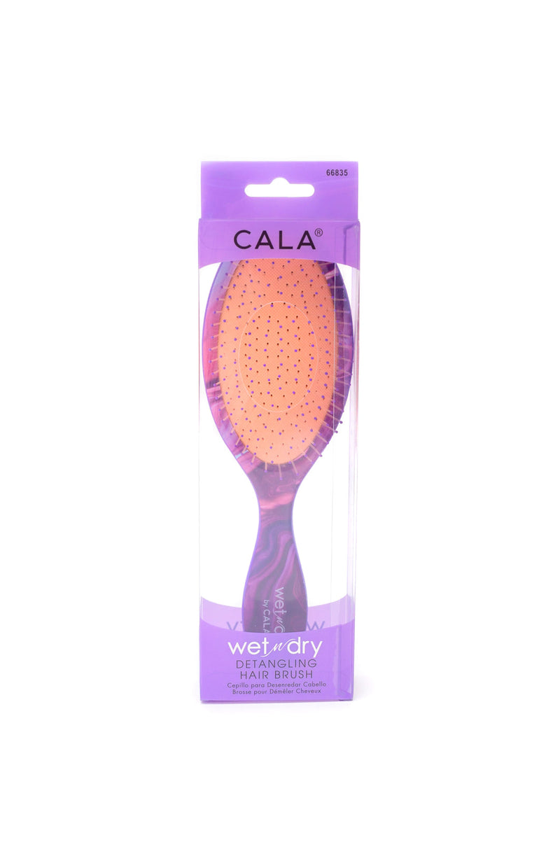 Cala WET-N-DRY Hair Brush (Lavender)