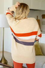 What's Your Story Striped Cardigan