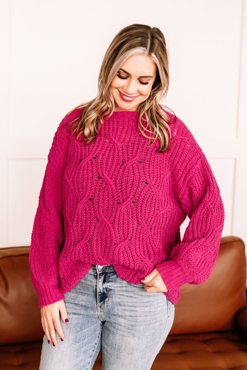 Pretty In Magenta Sweater