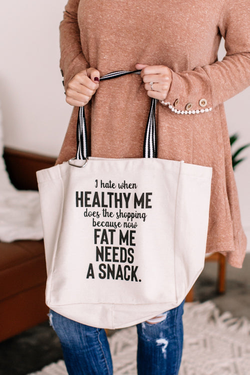 Healthy Me Twill Canvas Bag