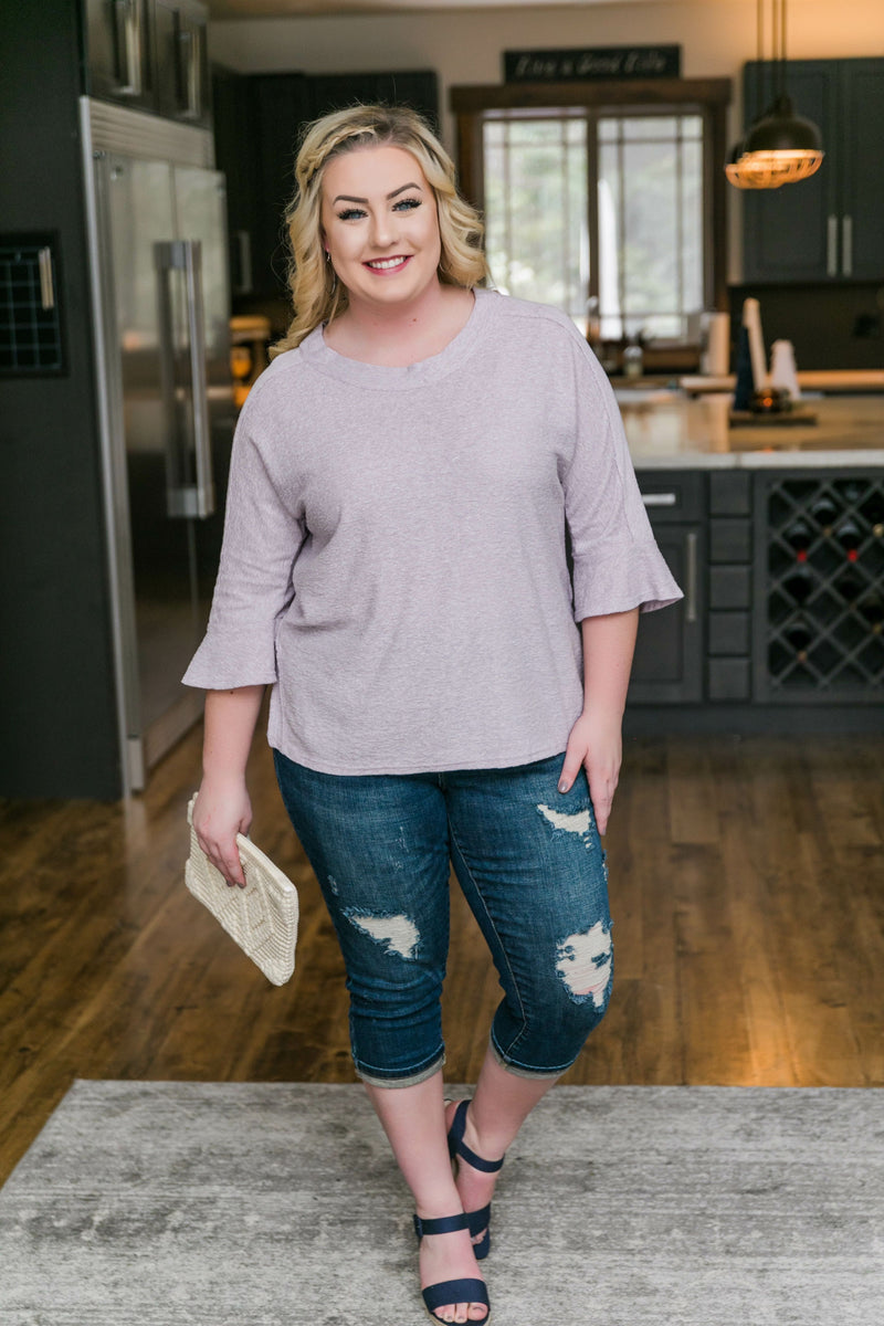 Sweetness And Light Top In Soft Lavender