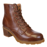 OTBT - ARC in BROWN LEATHER Heeled Ankle Boots