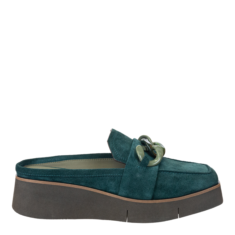 NAKED FEET - ELECT in EMERALD Platform Mules