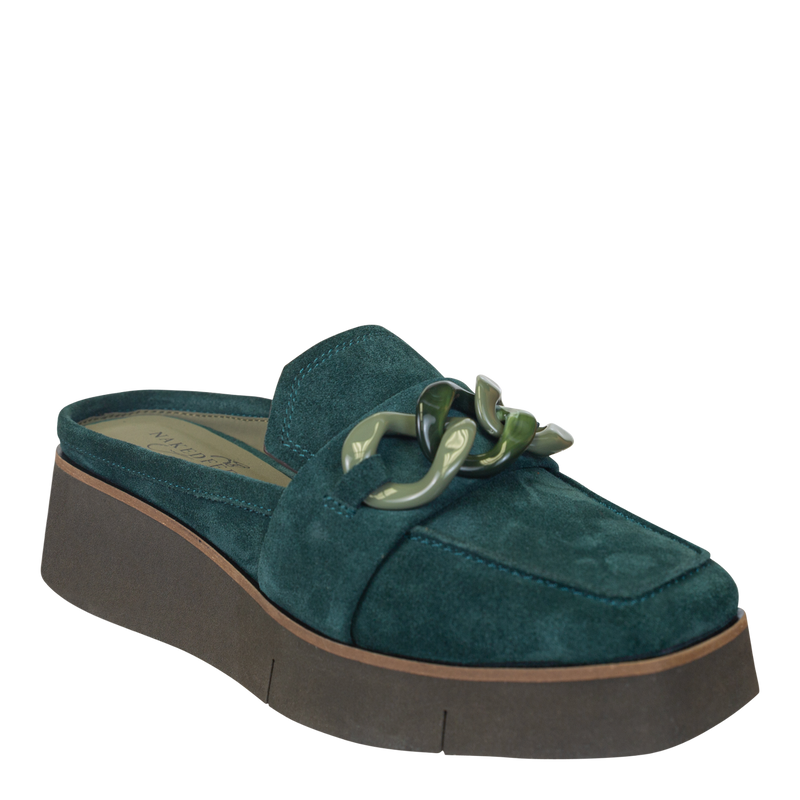 NAKED FEET - ELECT in EMERALD Platform Mules