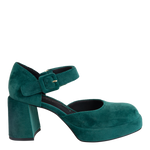 NAKED FEET - ESTONIA in EMERALD Heeled Clogs