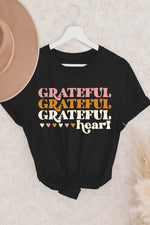 Grateful Heart Graphic T-Shirt In Black Winter22